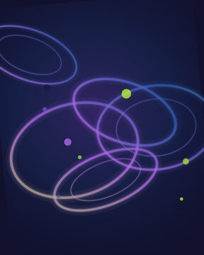 Vibrant glowing elliptical shapes and dynamic abstract circles create a futuristic energetic background design transparent background