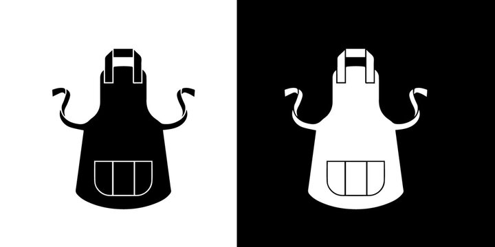 Vector illustration of apron icon set  vector illustration design on a transparent background