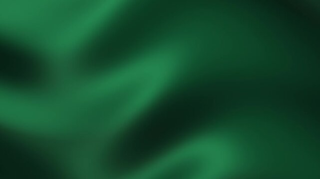 Dark jade green silk cloth rippling with rich velvet texture highlights. Deep emerald satin background for eco wellness branding, luxury product displays, and premium  overlays.