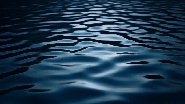 Underwater waves and currents in deep blue ocean