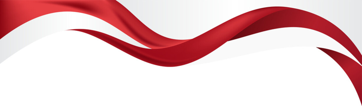 Abstract Red Wavy Flow Background for Business Presentation, Corporate Marketing & Dynamic Web Design