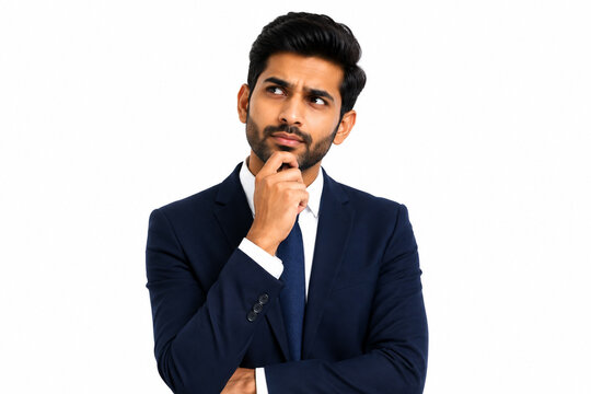 young businessman thinking