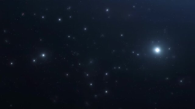 Distant stars and galaxies in deep space timelapse