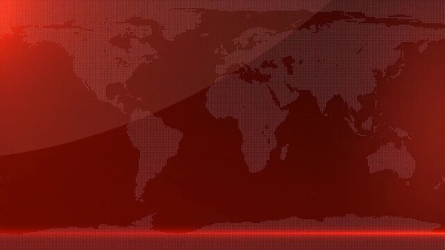 Political Documentary Promo Thriller Green Screen Chroma Key Screen with Red World Map Broadcast Backdrop