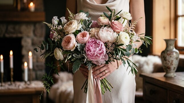 Bridal flower bouquet