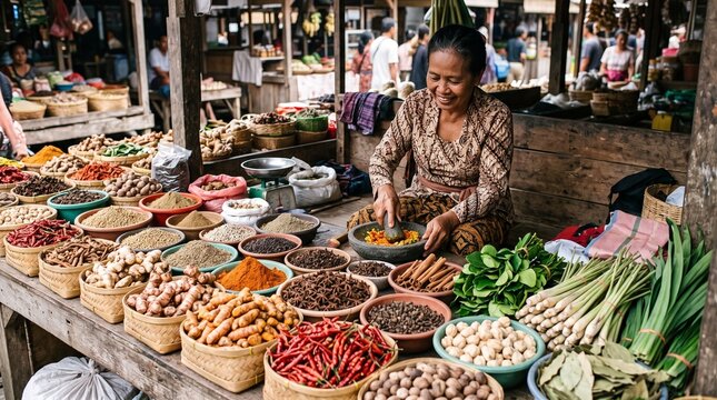 Indonesian Spice Market