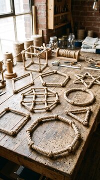 Rope geometric shapes