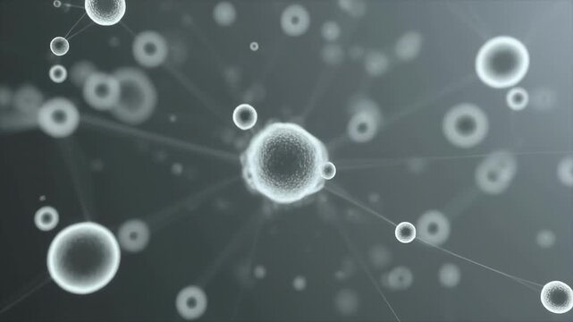 Microscopic view of tiny aquatic organisms in motion
