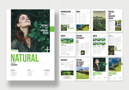 Natural Magazine Layout