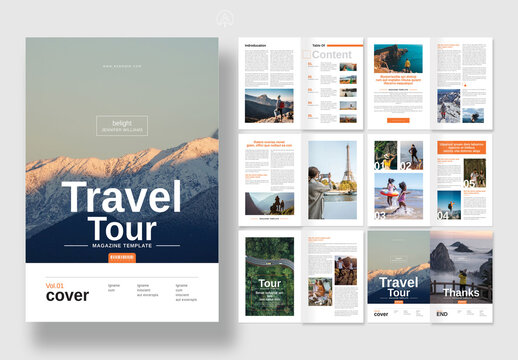 Travel Magazine Template