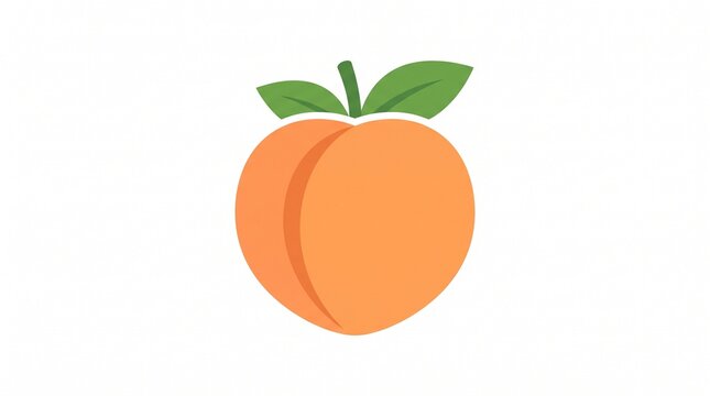 Peach fruit icon