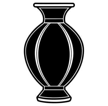 vector illustration of a vase