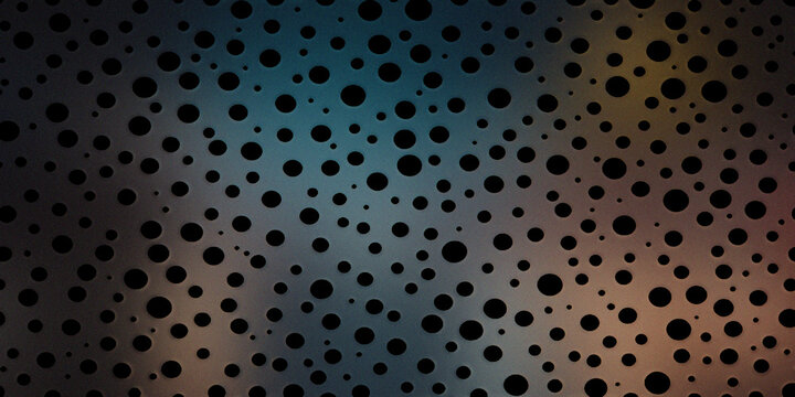 Polka dot pattern background with gradient colors and varied sizes of round circles art.