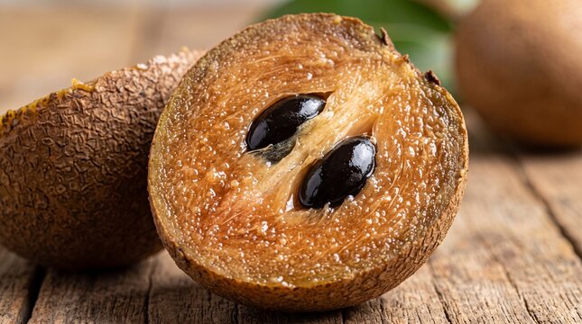 Fresh sapodilla fruit