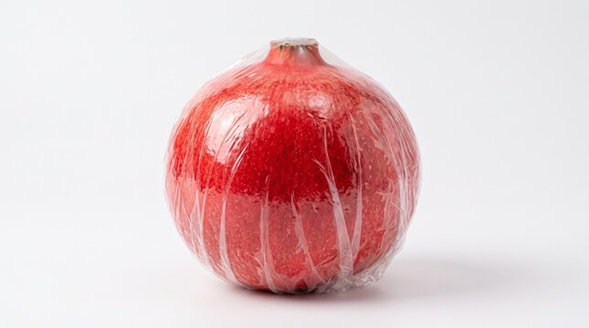 wrapped fresh pomegranate