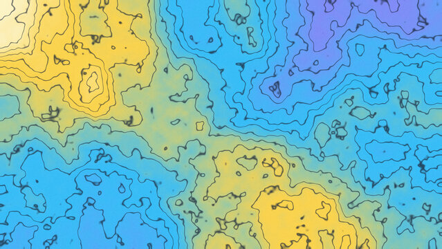 Topographic Contour Line Background Elevation Map Pattern Widescreen