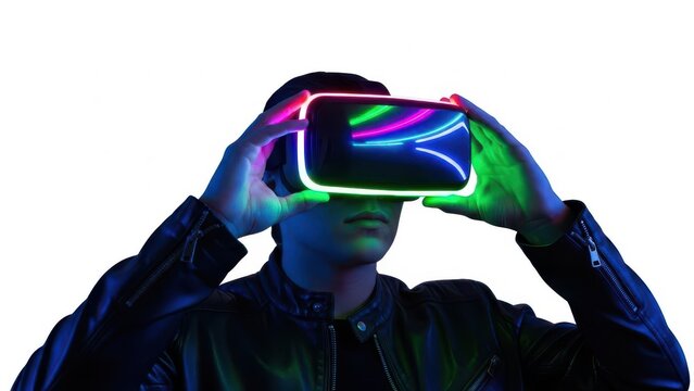 3D robot head with glowing visor and futuristic design