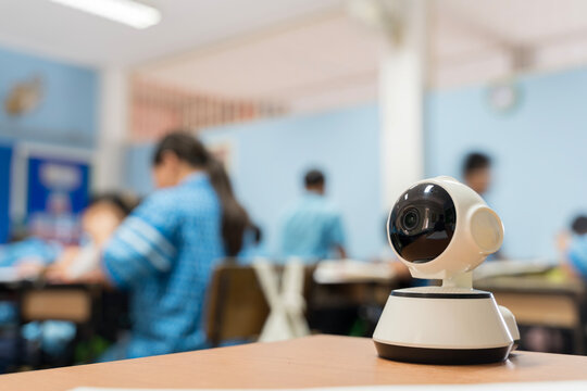 Security Camera Monitoring Classroom for School Safety and Smart Surveillance
