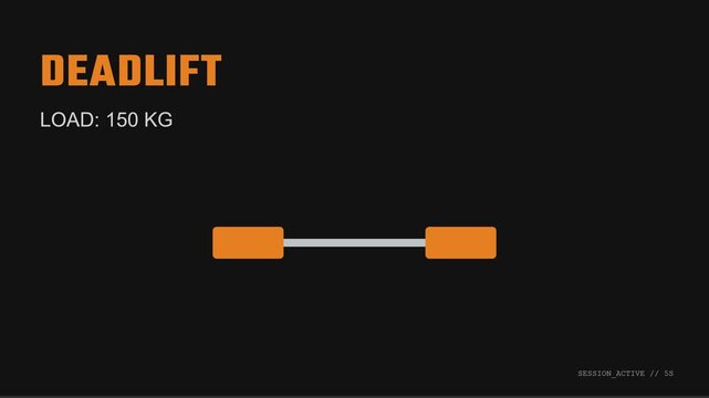 Barbell deadlift 150 kg heavy load strength training graphic for gym fitness motivation and muscle building weightlifting exercise