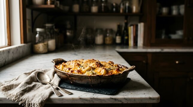 A delicious homemade apple pie cooling on a rustic kitchen counter during a cozy autumn day wishing you a very happy halloween