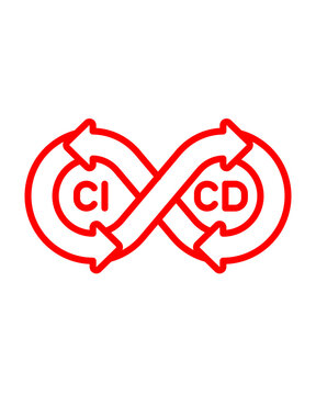 CI CD continuous integration and deployment icon