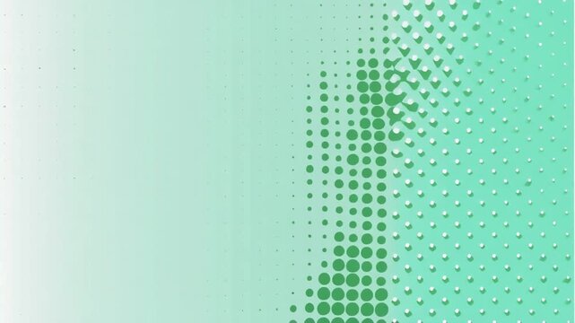 dynamic green halftone digital pattern transition seamless loop 4k
