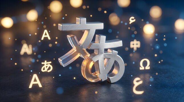 Translate Icon with Different Language Letters