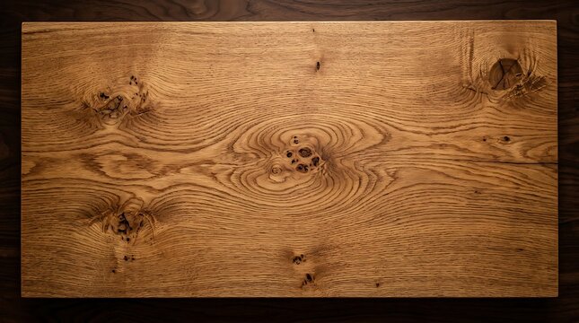Natural oak wood panel with prominent grain and knots