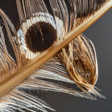 Detailed macro view of bird feather patterns.