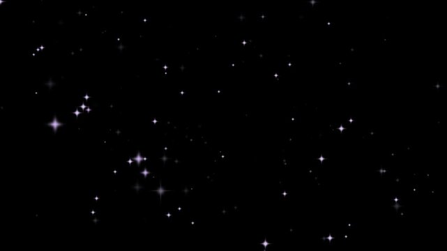Stars twinkle across a deep velvet night sky filled with distant cosmic light and dark infinite void.