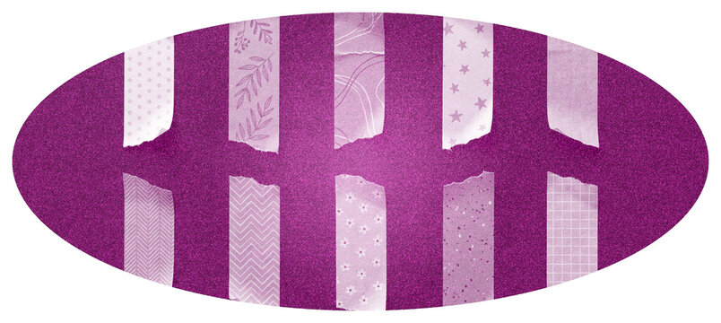 Abstract geometric pattern with purple and pink stripes