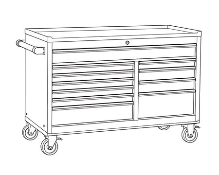 rolling tool cabinet blueprint, tool cabinet, rolling tool chest, tool storage, workshop cabinet, tool box, storage cabinet, mechanic tools, workshop equipment, garage storage, industrial storage, met