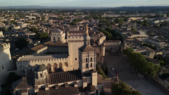 Palais des Papes in Avignon, France largest Gothic palace in the world UNESCO World Heritage Site