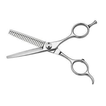 Hair Thinning Scissors Isolated on Transparent Background