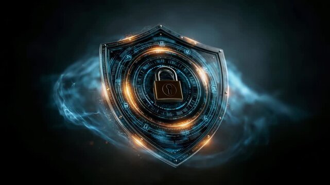 Rotating Digital Shield Made Of Energy Fields