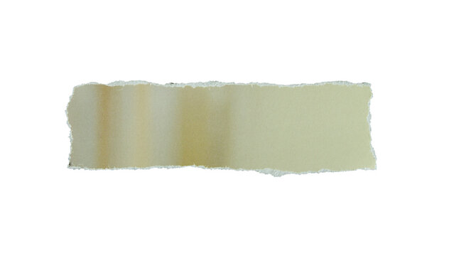 piece of blank beige paper texture background torn and ripped on transparent background. document frame design