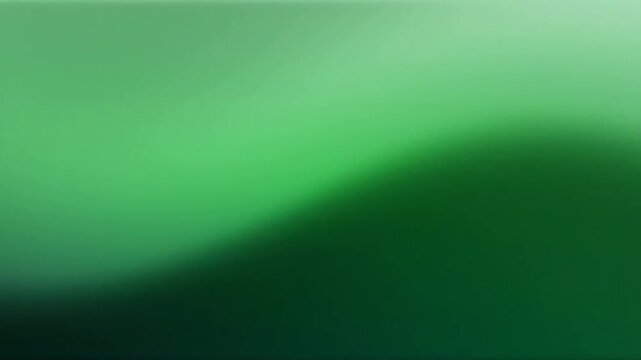 Abstract green gradient background with smooth flowing waves