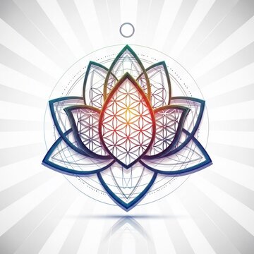 光の花、神秘の輝き