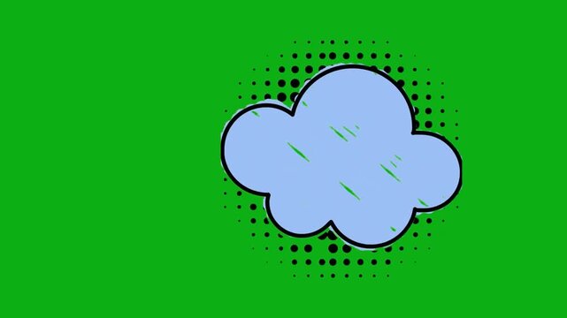 Light blue cloud animation overlay designed for green screen chroma key video editing social media content creation motion graphics templates digital marketing and youtube videos production