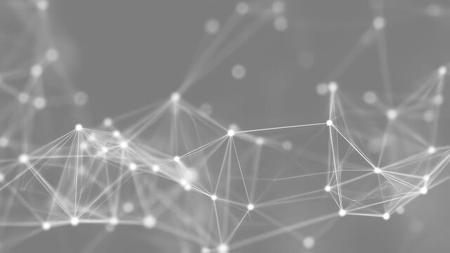 Dynamic Technology Network Poster with Vector Illustration Background
