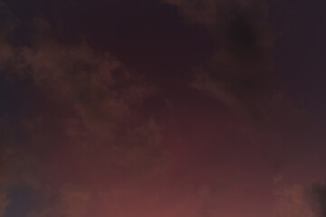 Obraz premium Dramatic Dark Red Sunset Sky