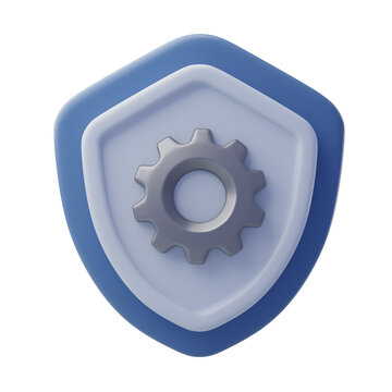 3D Security Shield System Protection Concept