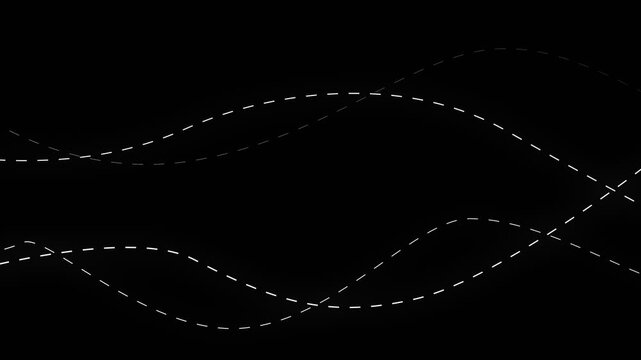 dotted line animation running upwards on green screen. Speed ​​Line for Flash Action Overlay. 4k motion graphics video animation