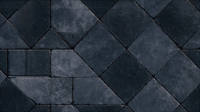 Seamless basalt texture flat lay top down dark stone pattern natural rock surface abstract background