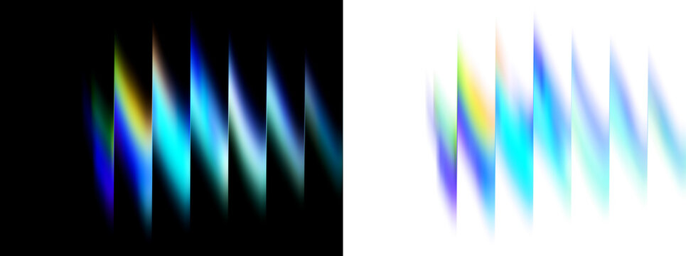 Abstract light streak gradient effect, modern design element, Transparent background