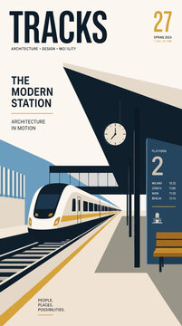 Modern Train Station Architecture - Tracks Magazine Cover