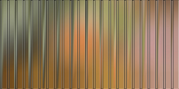 Abstract background texture glass in ribbed fluted pattern of vertical line grey neutral beige surface design light muted brown blur modern