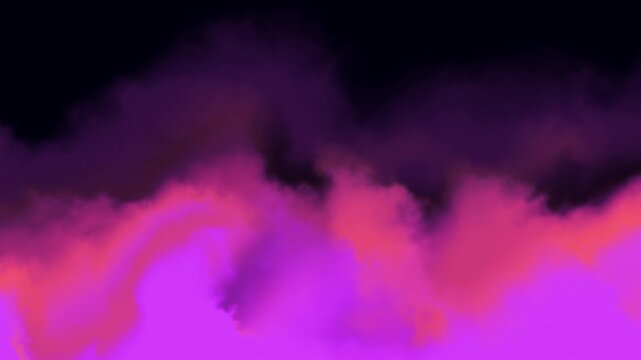 Abstract flowing ethereal purple and pink smoke wisps against a dark moody background with soft glowing light