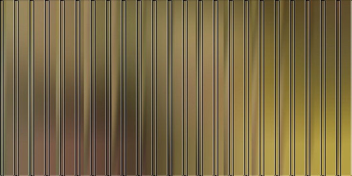 Texture background abstract gold in metallic pattern fluted of glass stripe line vertical ribbed corrugated surface metal bronze shiny panel modern