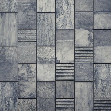 Textured grey stone tile flooring surface pattern with flooring background architecture pavement construction
